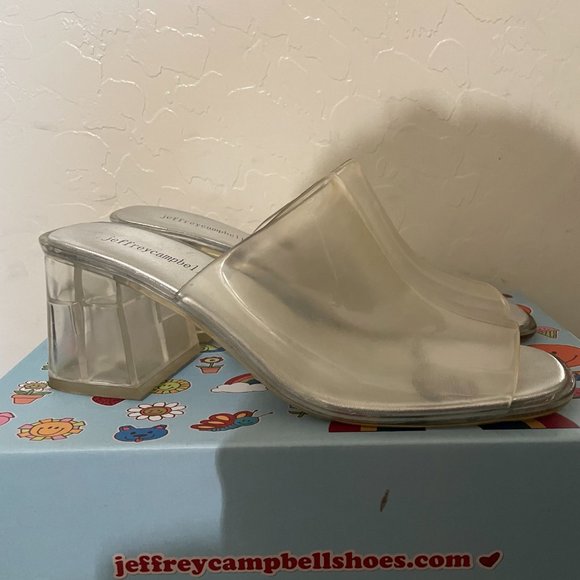 Jeffrey Campbell Petra Mule - Clear - Picture 4 of 7